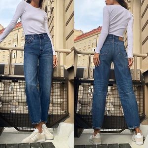 Denim Forum The Gia High Rise Carrot 28L Blue Jeans